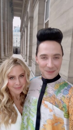 Tara Lipinski Instagram - 11.August.2024 So there we were, preparing to host the Closing Ceremony by commentating “Olympic Baby”, minding our own business…
@taralipinski @taraandjohnny 

#olympics #sports #france #paris #baby