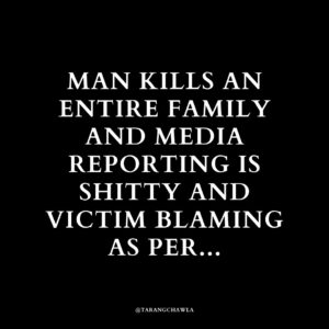 Tarang Chawla Instagram - WHAT CAN I SAY THAT I HAVEN'T ALREADY SAID? MEN, THIS IS SOMETHING WE NEED TO RECKON WITH. 

#NotOneMoreNiki