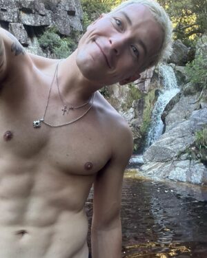 Taz Skylar Instagram - Man with waterfall.