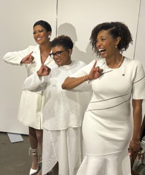 Tembi Locke Instagram - July was EVERYTHING, including becoming an honorary member of @akasorority1908 . Throwing it back to that unforgettable moment, stepping into a legacy of excellence and sisterhood and service. 💕💚💕💚