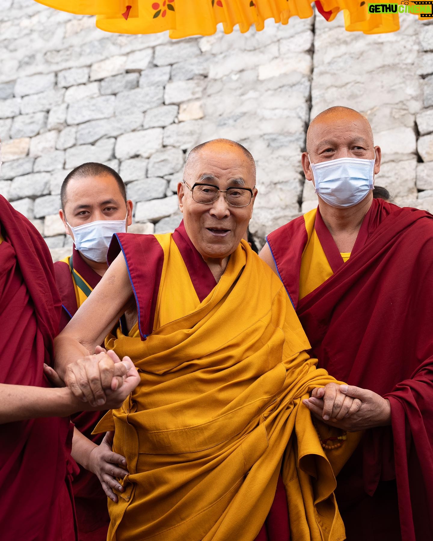 Tenzin Gyatso - 73.4K Likes - Golden Jubilee cum Lamdon Yarchos Chenmo at the Lamdon Model Senior Secondary School in Leh, Ladakh, India on August 7, 2023. Photos by Tenzin Choejor/OHHDL #dalailama #lamdonschool #leh #ladakh #goldenjubilee