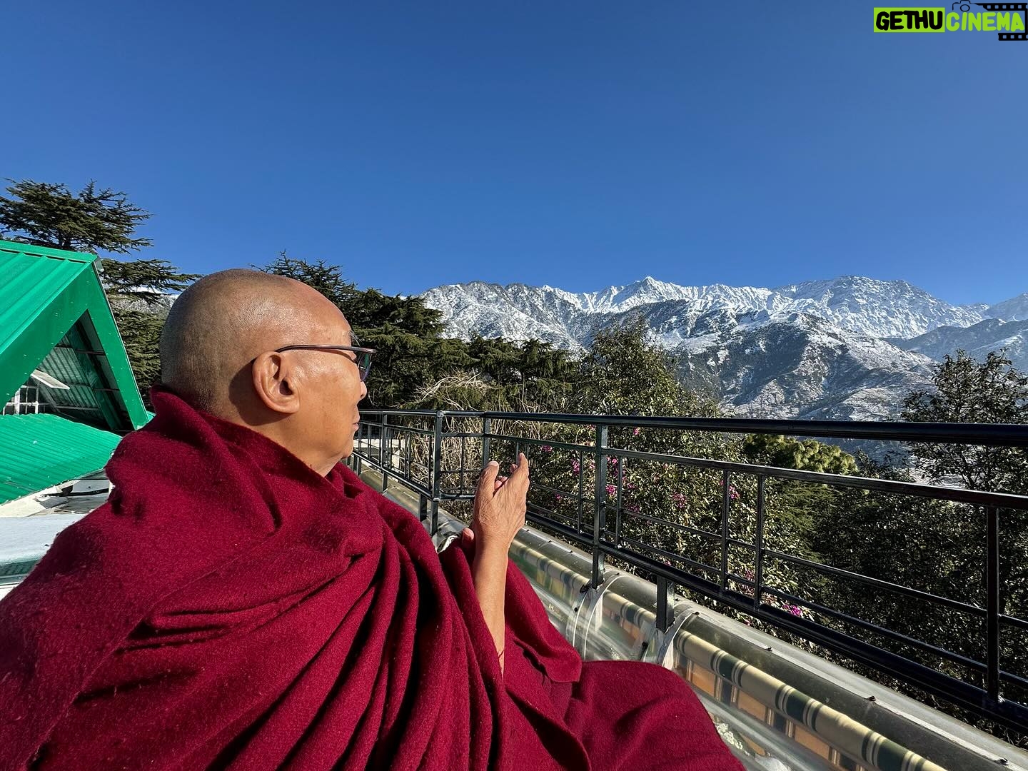 Tenzin Gyatso - 72.9K Likes - HHDL enjoying a sunny winter morning at his residence in Dharamsala, HP, India on Feb 2, 2024. Photos by Ven Tenzin Jamphel #dalailama
