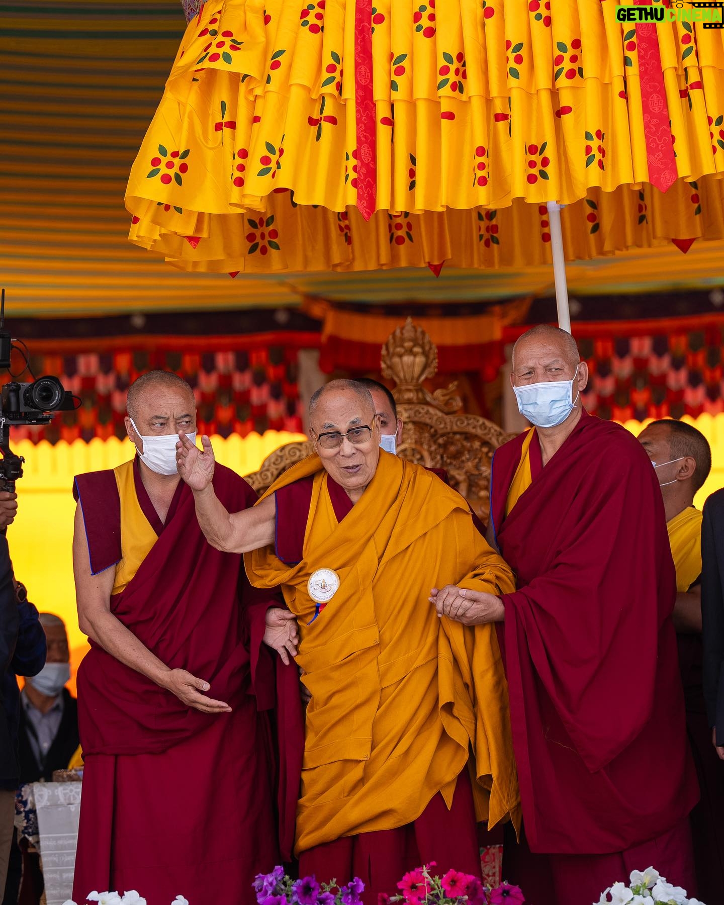 Tenzin Gyatso - 73.4K Likes - Golden Jubilee cum Lamdon Yarchos Chenmo at the Lamdon Model Senior Secondary School in Leh, Ladakh, India on August 7, 2023. Photos by Tenzin Choejor/OHHDL #dalailama #lamdonschool #leh #ladakh #goldenjubilee