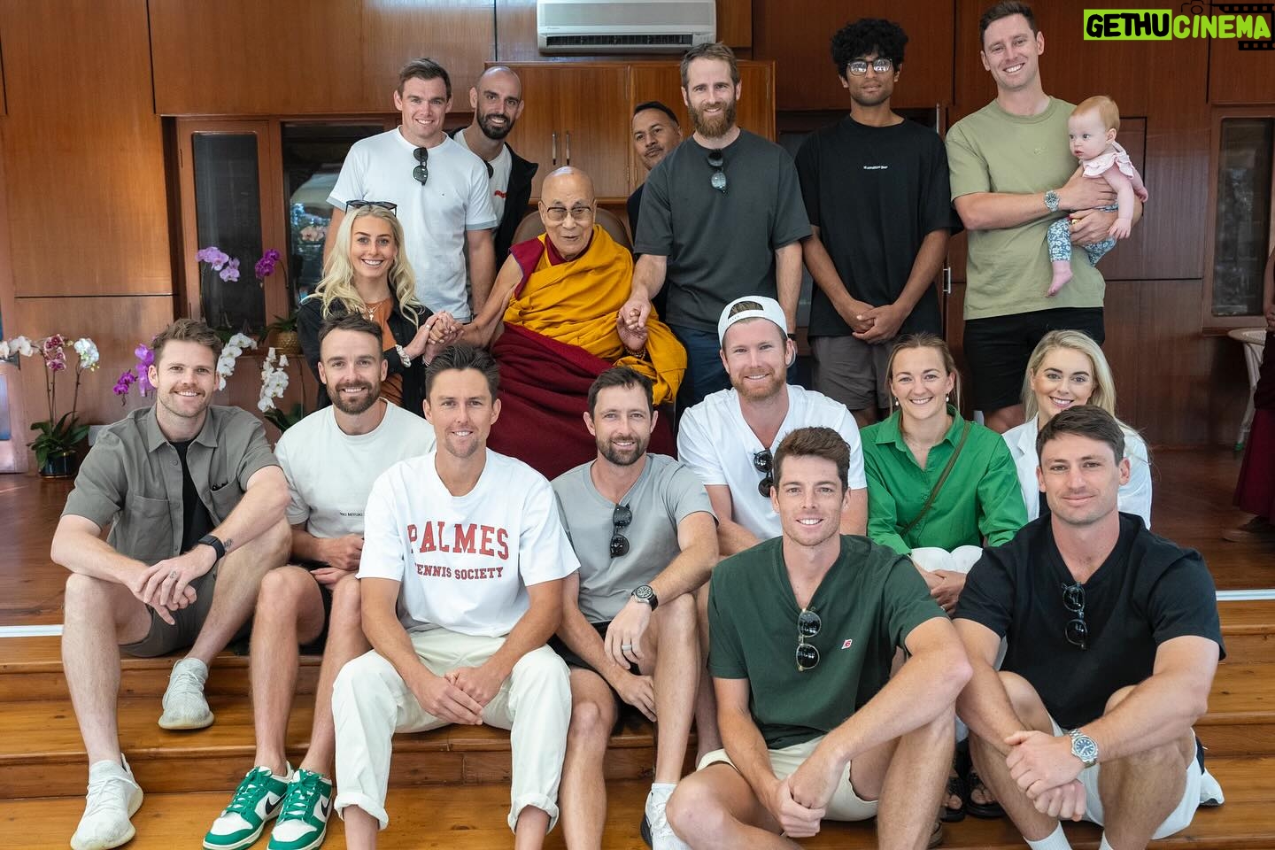 Tenzin Gyatso - 84.3K Likes - HHDL meeting with players and their families of the New Zealand cricket team at his residence in Dharamsala, HP, India on October 24, 2023. Photo by Tenzin Choejor #dalailama