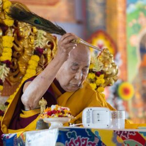 Tenzin Gyatso Instagram - HHDL during the Blessing of 21 Taras on the final day of teachings at the Kalachakra Teaching Ground in Bodhgaya, Bihar, India on December 31, 2022. Photos by Tenzin Choejor #dalailama #bodhgaya