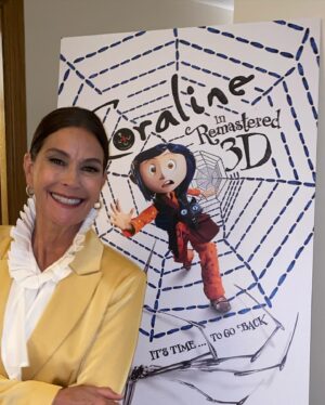Teri Hatcher Instagram - Other Mother is back. @laikastudios 1st stop motion animated film…the classic “CORALINE” back In theaters August 15th  remastered in 3D. Revisit old memories, see it as it was meant to be seen or see it for the first time and be wowed!  So proud of this film and all the amazing artists it took to put it together. Thank you to my glam team for the press tour support. So fun to be in the UK! Also check out for free at @britishfilminstitute @laika “Frame by Frame” exhibit. Coraline.com #henryselick