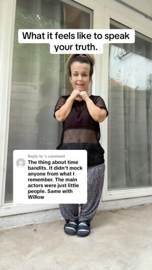 Terra Jolé Instagram - Thank you for such unexpected support in starting the conversation regarding little people in the entertainment industry. 🤟🏼- side note I love the energy of this song. 🇧🇷 #dwarfismawareness #dwarfism #timebandits #dwarf #littlepeople
