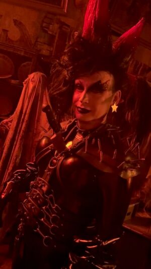 The Boulet Brothers Instagram - 😂😂 We shall miss @annaphylactic1 dearly. The queen is dead, but not forgotten. I think this new ghost form with the knife permanently sticking out of the chest is a great new look!  #bouletbrothers #bouletbrothersdragula #drag #horror #dragmakeup #sfx #horrormovies