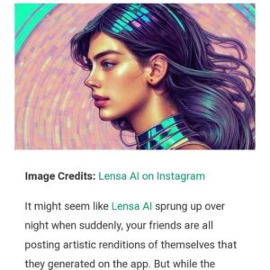 Theo Germaine Instagram - Oh my gosh everyone. I don't give a fuck if lensa sparks gender euphoria - I am learning so much right now that I feel like my head is going to explode! I have taken down my ai reel after doing a lot of reading about the ins and outs of #lensa - sharing this to help educate others about this specific app potentially engaging in art theft.  Please head to the account of @jonlamart and/or @megraeart to understand more about the app - make your decision as to whether or not you want to take yours down to.  I am not trying to shun ai generated art, and don't think it should be, but I do want the voices of visual artists to be heard on this, specifically because of how cheap it is to generate a lot of images versus paying an artist for their work. My understanding of this too now is that issue is also complex, but I wanted to take my images down. I am also so sorry if I offended anybody by posting ai-generated images from Lensa ☺️

Repost from @jonlamart
•
PSA, Lensa, the face app uses Stable Diffusion which is still using Datasets from stolen data and ART all over the internet. This is how it knows how to mimic art styles. It’s unethical, and Big tech is behind this ripping off artists everywhere for $8 a pop. This is what normalizing data/art thievery looks like. It’s malicious apps disguised as fun trends. If you are an artist, or truly appreciate us, Stop messing with this .

#aiart #lensa #artheft #artcommunity #stablediffusion #stolendata #art #illustration #instaart 

Post taken from @megraeart