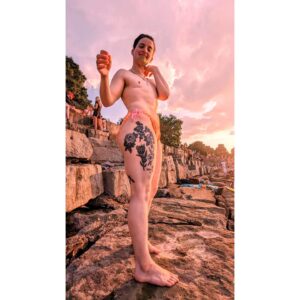 Theo Germaine Instagram - bikini bottom boy featuring ink from @key.sea.tattoos , @apropertattoo , and @noxttt 👙🏖️☀️🌈💦 photo by @mercury_in_lemonade