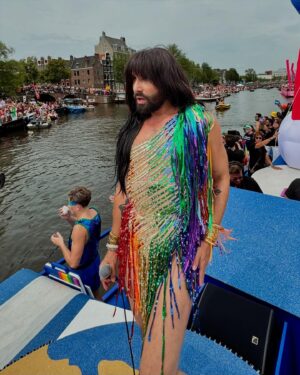 Thomas Neuwirth Instagram - 🌈 

Dress @juergenchristianhoerlofficial 
Corset @royalblack_couture 
Hair @thechristophvienna @christophxhaider