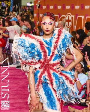 Tia Kofi Instagram - brit summer 💚🇬🇧
A felt like making a little more commotion for the @rupaulsdragcon LA pink carpet look. Take it in because I will never draw brows this successfully again.
.
.
.
Images @stunnin.mag 
Wearing @malonfashion 
Hair @mzhairwayz 
Nails by my boyfriend 🥰
#dragrace #dragraceuk #dragcon