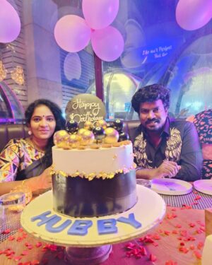 Tiger Thangadurai Instagram - Wishing a very Happy Birthday my dear Manaivi Aruna ❤️🎂🎂💐💐 #ʜʙᴅᴀʀᴜɴᴀ #HBDAruna