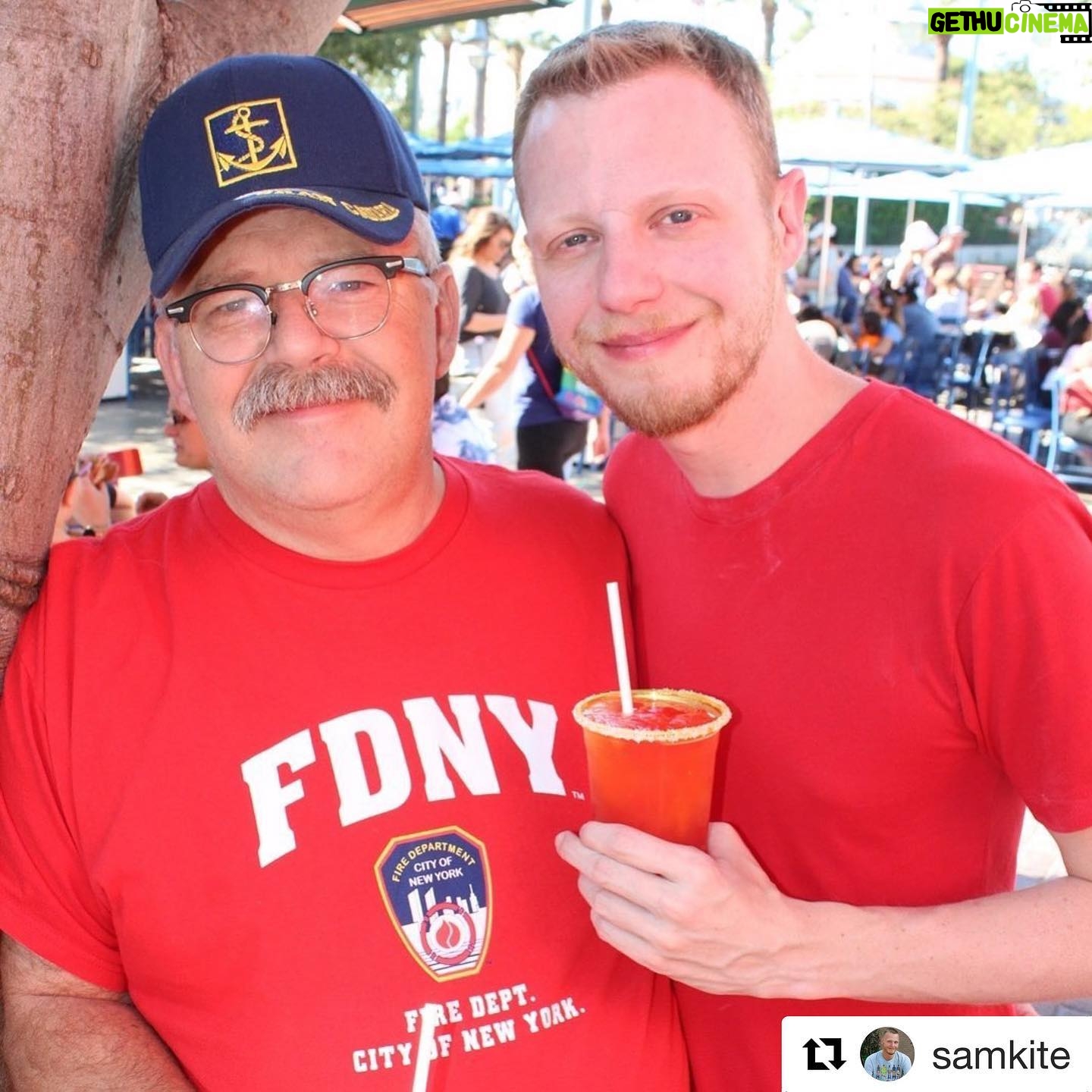 Tim Hooper - 2K Likes - Had a great time at Disneyland with @samkite — I just go to people watch, not much on ridin rides so to say. But I did get me a 🍓 🍹! #disneybear #gaydays #firechief #mustachelife