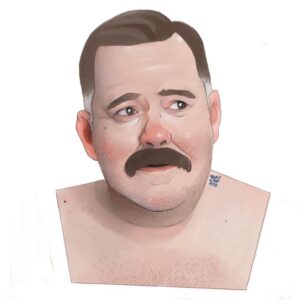 Tim Hooper Instagram - Fan Art Friday thanks to the talented @bunchoffats — altho not sure how I’m feelin about that handle 😂 what’s he tryin to say? What do y’all think? How do I look? Perty? I thought so 🤠 
#fanartfriday #fanart #mustachesofinstagram #actorslife #statueofme #bigchief #timhooper
