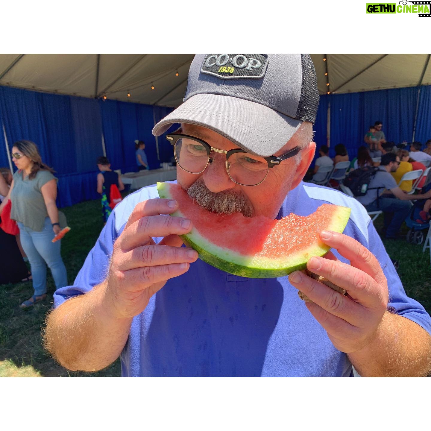 Tim Hooper - 1.9K Likes - Got the chance to visit the @cawatermelonfestival and stuff my face full of 🍉 🍉 🍉 — which is probably one of my favorite things in the whole world.
#watermelon #watermelonfestival #stuffedbear #summerbear #summer #losangeles #lasummer #allyoucaneat #foodfair #favorite