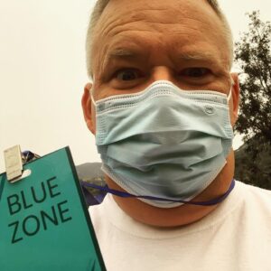 Tim Hooper Instagram - On set of a short film a few days ago... in the BLUE zone!!