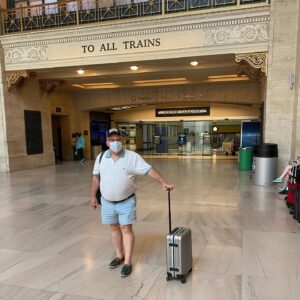 Tim Hooper Instagram - Taking off on my first vacation in ages with my best bud @vertonbanks — we’re ridin the choochoo 🚂 from Chicago to LA!