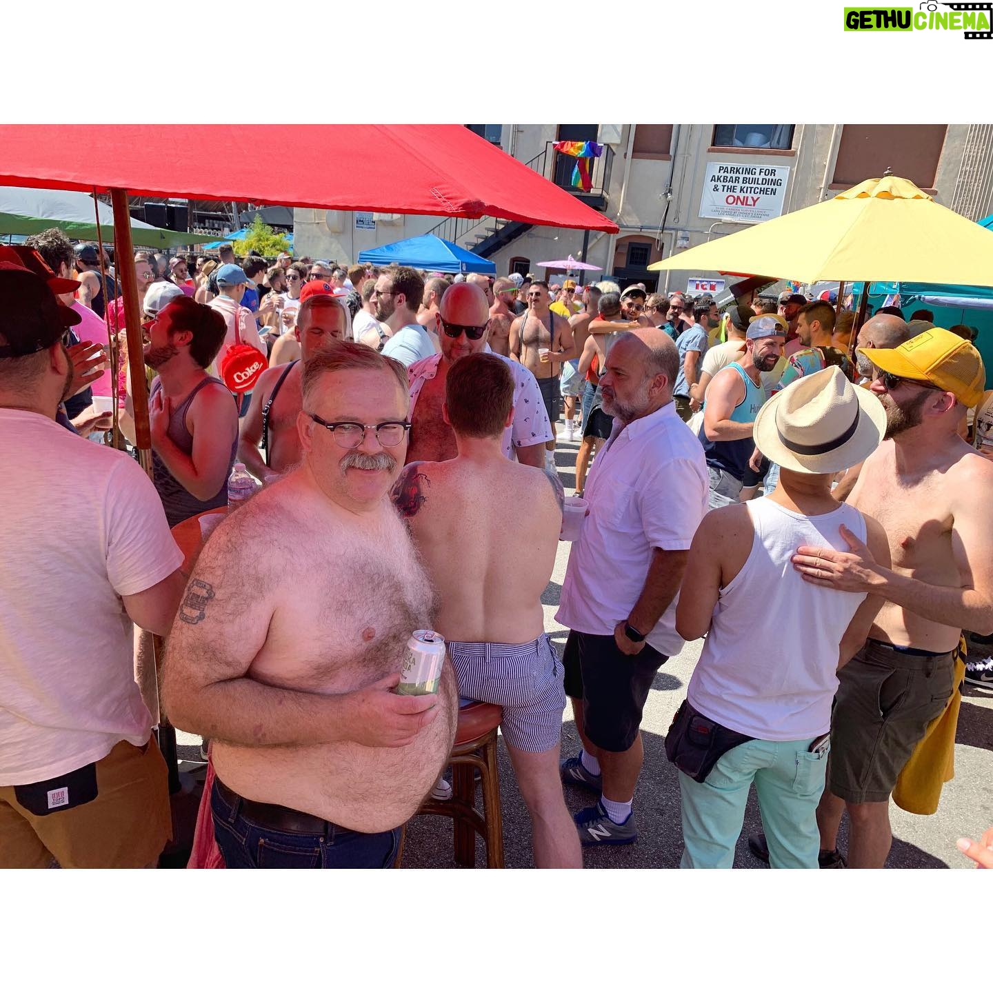 Tim Hooper - 3.1K Likes - #HappyPride 🌈 - had such a great time celebratin with my sturdy group of friends - we did #bearsinspace instead of the parade.
#bears #pridemonth #shirtlessguys #hot #summer #sundayfunday #pride #parkinglotparty #bearbelly