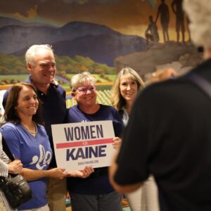 Tim Kaine Instagram - I joined Democrats in Winchester as we celebrated the night Kamala Harris will make her acceptance speech. From Chicago to Frederick County, VA, I’m feeling the excitement of Democrats who know the stakes of this election and are fired up to get behind this ticket.