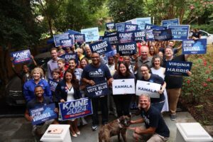 Tim Kaine Instagram - What an incredible morning at the @VADemocrats canvass kickoff with @arlingtondems. We've got a lot of work to do between now and November to make sure we keep Virginia blue and support Democrats across the ballot—and the energy of these volunteers showed me they're fired up.