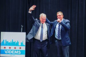 Tim Kaine Instagram - It was great to join the @VADemocrats delegation in Chicago for breakfast this morning! Take it from @markwarnerva and me—Virginians are fired up and ready to WIN in November.