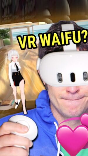 Toby Turner Instagram - New video on youtube.com/TOBYGAMES!

AAHHH

#waifu #vr #quest3 #virtualassistant #tobygames