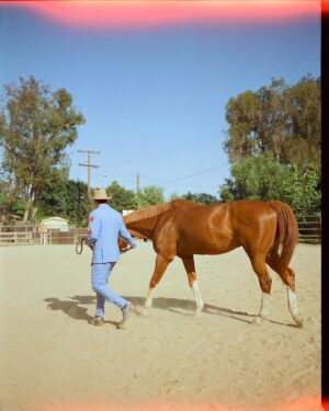 Todd Smith Instagram - Cowboy Clown @todderic ⭐️
Photographer: @carianneolder 
Producer: @polderexpress
Videographer: @bysammismith
Makeup: @downtoclownmakeup
Stylist: @brandenruiz
Custom suit: @stonedbymegs
Boots: @pskaufman 
Location: @lilbarnridingschool
Shot on @kodakprofessional #kodak200