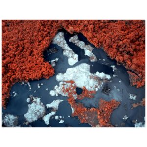 Tom Hegen Instagram - Last year, I travelled to Borneo to document the effects of illegal gold mining on the environment of this fragile ecosystem. For that project, I used color infrared photography to capture an extended range of wavelengths that clearly separates vegetation from other elements. 

In that way, the images reveal the impact of the mining operations in contrast to natural elements.