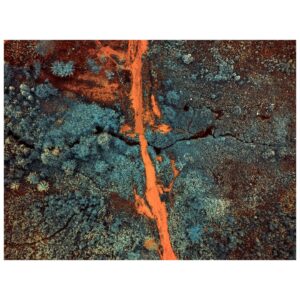 Tom Hegen Instagram - Last year, I travelled to Borneo to document the effects of illegal gold mining on the environment of this fragile ecosystem. For that project, I used color infrared photography to capture an extended range of wavelengths that clearly separates vegetation from other elements. 

In that way, the images reveal the impact of the mining operations in contrast to natural elements.