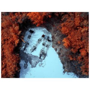 Tom Hegen Instagram - Today, I am releasing the second part of THE GOLD MINING SERIES and in a completely new approach!

Last year, I travelled to Borneo to document the effects of illegal gold mining on the environment of this fragile ecosystem. For that project, I used color infrared photography to capture an extended range of wavelengths that clearly separates vegetation from other elements. 

In that way, the images reveal the impact of the mining operations in contrast to natural elements.