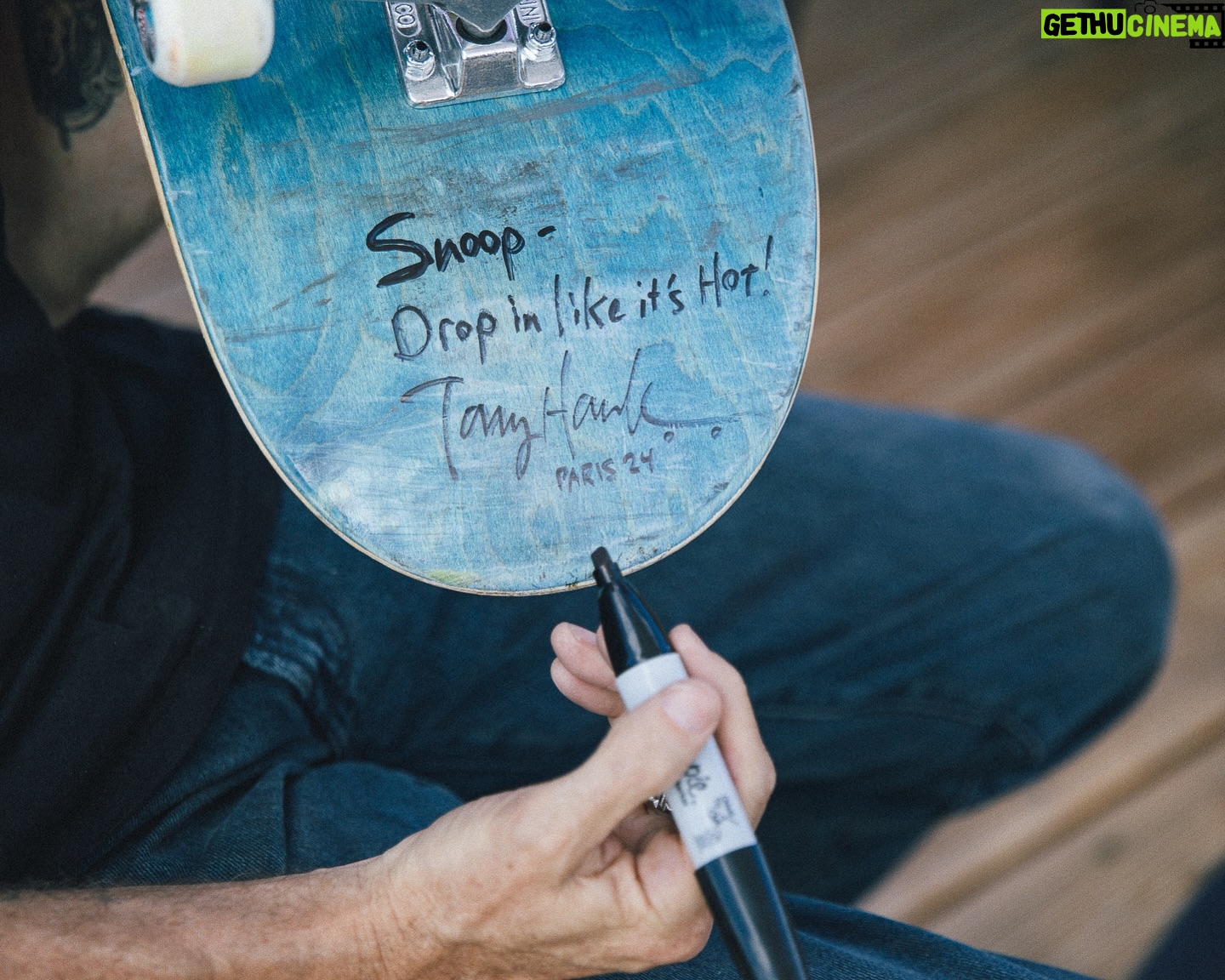Tony Hawk - 640.6K Likes - Thanks to @snoopdogg & @dbook for bringing the hype to men’s skatepark finals yesterday. And to @lavenueofficiel for hosting our misfit crew in celebration. Images by @atibaphoto, shiny silver medallion by @tomschaar 🛹🥈🍾