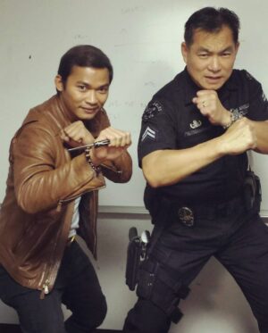 Tony Jaa Instagram - Congratulations to my brother, P12 Pete (พีท เพิ่มแสงงาม), who recently retired after working as a police officer in the LAPD for over 34 years.  Skilled in martial arts, I am proud that he taught Muay Thai at the LAPD Academy for years. I wish him the best of luck in the next chapter of his life as he embarks on becoming a consultant for the Royal Thai Police in tactics and defensive tactics.