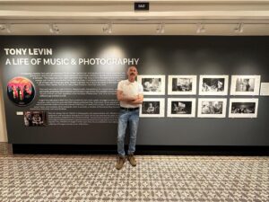 Tony Levin Instagram - StickMen playing tonight at the Haggin Museum, in Stockton, CA, where a big exhibition of my photos just opened today.