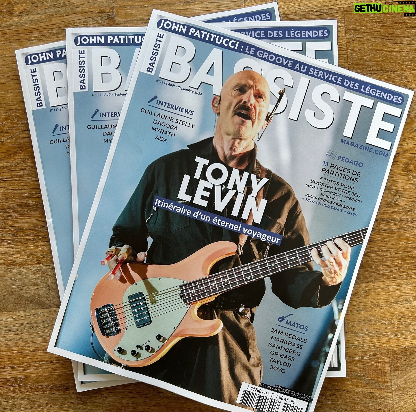 Tony Levin - 3.2K Likes - Hi folks. With my new album coming out in September, I’ve been doing some early interviews, and Bassiste Magazine has chosen to do a feature article about it, out today.