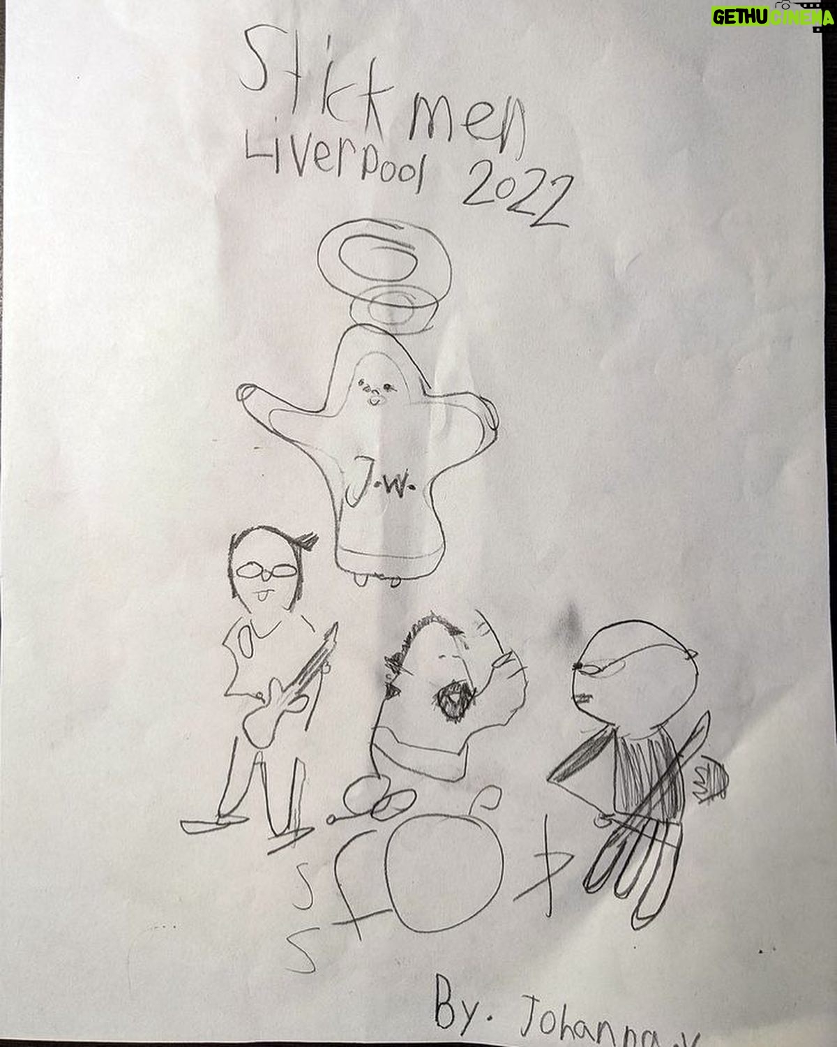 Tony Levin - 3.8K Likes - Just when you think things couldn't get much more special... The Stick Men show in Liverpool, NY was great, then afterward a young artist give me her drawing of the band with the spirit of John Wetton hovering over it. Pretty special, I'd say.