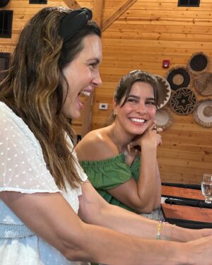 Torrey DeVitto Instagram - This weekend I got to celebrate my upcoming wedding with my best friends and sisters glamping at the beautiful @camparamoni . It was a weekend I will never ever forget. It was a weekend filled with love, joy, laughter, amazing conversation and deep connections. The time everyone took to make this weekend so perfect has left me speechless (even if I had to waddle my way through every activity). ❤️❤️❤️ #camparamoni