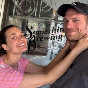 Torrey DeVitto Instagram - I couldn’t not. And then I dragged him into it. 💗💗💗