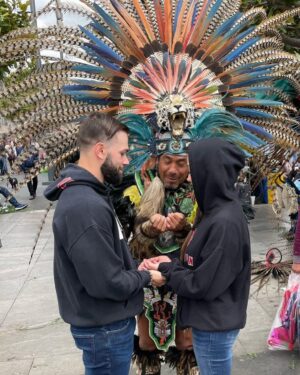 Travis Gordon Instagram - Happy 1st Wedding Anniversary (1/3)

The first of our 3 weddings and the day our souls were tied together forever in a Pre-Hispanic Wedding Ceremony in Mexico City 🇲🇽

I love you with all my heart and soul ❤️

I will marry you again and again until the end of time!