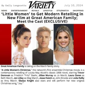 Trevor Donovan Instagram - Little Women and a Fritz: Christmas is gonna be epic! 🎄🤘 #ALittleWomenChristmas #ALWC