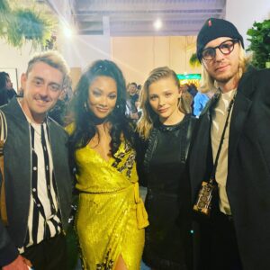 Trevor Duke-Moretz Instagram - About last night ! One of my absolute favs @bria_murphy debuted some new art and products that her art is on!  I am SO proud of this woman- she is a work of art herself, inside and out. Congrats to you, your hard work and talent are paying off!