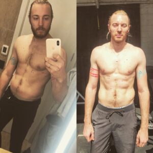 Trevor Duke-Moretz Instagram - Don’t usually/ ever post this stuff- but feeling stronger and so here we go. Started working with @aidanander 8 weeks ago- wanted to overhaul my workout routine- I had plateaued- I wanted to put on some muscle- I don’t do crazy dieting or dehydration - clean eating and some light cardio- I do love a good drink- but he and I have been able to mix up the workout process to make it fun and productive- he’s helped build out muscle groups I was either neglecting or just not targeting correctly. So there it is! Thank you sir- more to come💪🏻