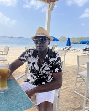 Trevor Nelson Instagram - Last drink in St Lucia. Next stop Carlisle 😎
