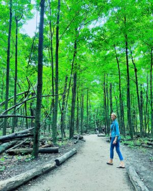 Tricia Helfer Instagram - Lake Michigan stroll today #nature #travel