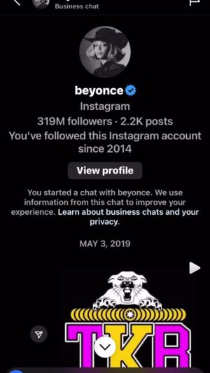 Trinity K. Bonet Instagram - lol @beyonce been following you on ig since 2014 … and I didnt start bothering you til 2019…#randomhumor