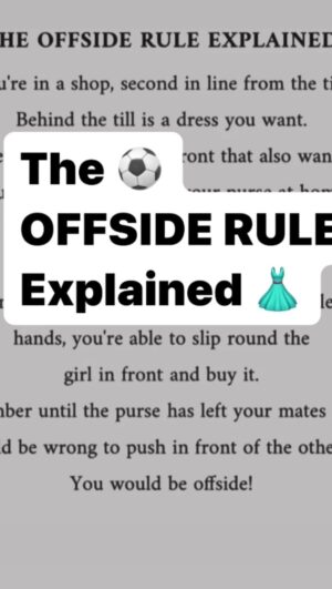 Triona McCarthy Instagram - There you go now!!
#offsideruleexplained #girlsplaining #offsiderulefunny
Credit @stylejunkyboutique