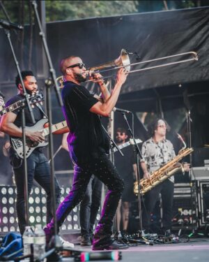Trombone Shorty Instagram - Summer tour vibes captured by @nataleedehart #tour #livemusicphotography #nola 🎺
