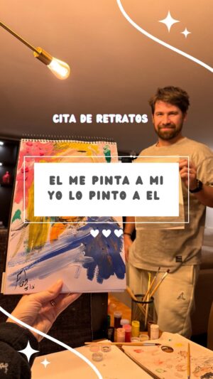Tutú Vidaurre Instagram - La defensa es que el arte abstracto le salió bien 😅❤️
Cita de retratos, 10/10