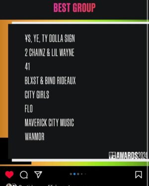 Ty Dolla Sign Instagram - Thank u for the nominations @bet 🤲🏾 

honored

🦅