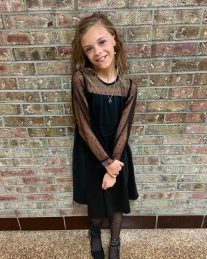 Tyler Baltierra Instagram - Me & Novalee got to share another first experience together, our first ever Daddy Daughter Dance & it was literally one of the best nights I’ve had!

I “picked” her up with flowers at the door. We ate salmon, shrimp & perch for dinner. We talked about life, dreams, compassion, love & fear. Then we danced for over an hour to Taylor Swift, Van Morrison & The Black Eyed Peas like nobody else was in the room. She smiled nonstop, her feet sore from her first experience with “heels”, & life truly can’t get any better than this!

She’s truly such an amazing kid. I’m continuously impressed & inspired by her. I don’t know why I got so lucky but being her father will always be the greatest honor I’ll never deserve. I love you Novalee Reign Baltierra! 🥹❤️😍😭 #BlessedByDaughters #GirlDad